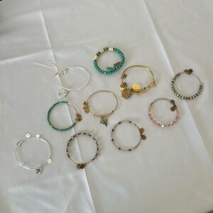 Set of 10 Alex and Ani Bracelets
